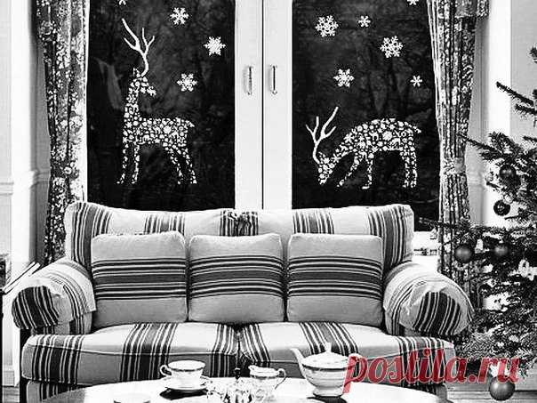 Трафареты оленей