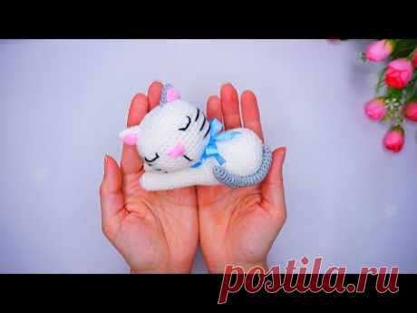 Crochet cat in 40 min. Amigurumi cat. Crochet toys / master class. Crochet cat amigurumi.