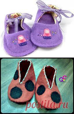 Ботиночки для ребенка из фетра / Для детей / Модный сайт о стильной переделке одежды и интерьера