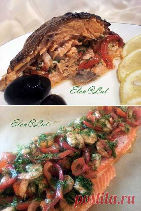 РЫБНАЯ БАНДЕРОЛЬ С КРЕВЕТКАМИ И БОЛГАРСКИМ ПЕРЦЕМ - ШИКАРНОЕ БЛЮДО К ПРАЗДНИКУ.