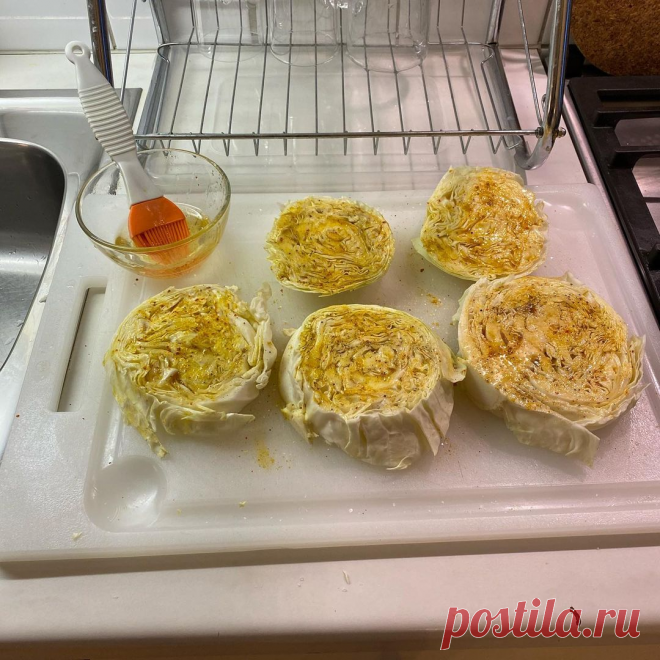 Приготовил запеченную капусту со специями сатай (постный рецепт) | Михаил Костин | Яндекс Дзен