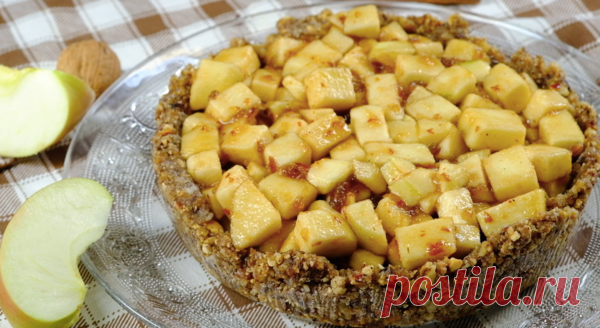 Постный яблочный тарт без муки, масла и яиц: видео рецепт и пошаговые фото | Fresh Recipes | Яндекс Дзен
