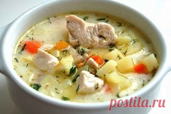 Сырный суп с курицей.

Ингредиенты:

Филе куриной грудки - 1 шт;
Морковь - 1 шт.;
Картофель - 5 шт.;
Сыр плавленый - 100 грамм;
Вода - 2 литра;
Масло оливковое - 3 ст.л;
Лавровый лист - 1 шт.;
Соль, перец - по вкусу;
Зелень - по вкусу.

Приготовление:

Иногда из обычных продуктов можно приготовить необычное и интересное блюдо. Суп с курицей и сыром относится именно к таким блюдам. Он получается с ярким, насыщенным вкусом, легким и в то же время вполне сытным. И он прекрасн...