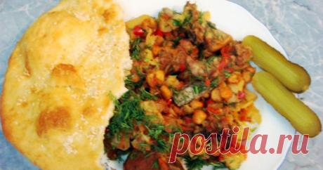 Баранина с нутом и овощами Добавьте немножко пряной кухни Средней Азии на ваш обеденный стол.