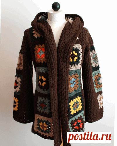 Scrap Granny Hooded Jacket Crochet Pattern– Maggie's Crochet