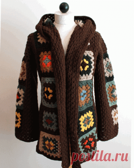 Scrap Granny Hooded Jacket Crochet Pattern– Maggie's Crochet