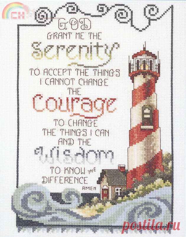 Janlynn 080-0475 Serenity Lighthouse-Вышивка крестом Связь / Загрузка (Не могу опубликовать только в новой теме) -Крест строчки Сканированные рисунки-PinDIY -
