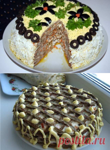 Печеночный торт из свиной печени – рецепт / Простые рецепты