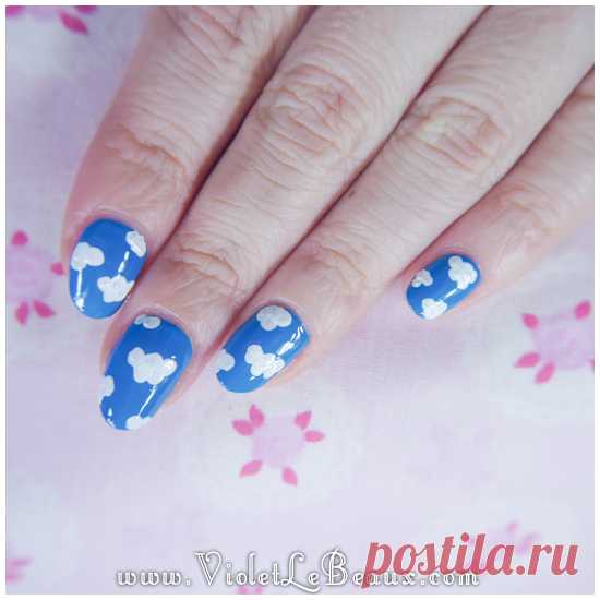 Easy Cloud Nail Art Photo Tutorial | Violet LeBeaux - Tales of an Ingenue