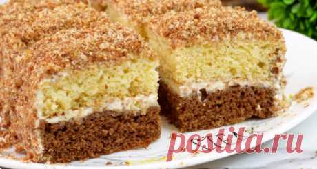 Пирог "День и Ночь" по вкусу как Торт: перемешиваю ложкой и в духовку
Сегодня я к вам с рецептом пирога "день и ночь" по вкусу как торт, нежный и очень вкусный. На приготовление уходит не больше 20 минут вместе с выпечкой.

Рецепт:
сгущенное молоко - 1 б (380г)
яйцо - 2шт
Сливочное масло - 100 г
соль - 1/3ч.л.
разрыхлитель - 1ч.л.
мука - 150г
ванилин - по вкусу
какао - 1ст.л.
для крема:
сметана - 400г
сахарная пудра - 3- 4ст.л.

СПОСОБ ПРИГОТОВЛЕНИЯ

В миску разбиваем 2 яй...