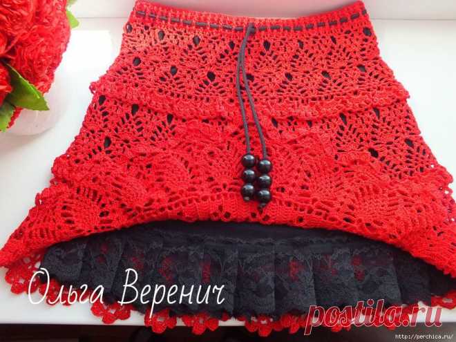 Юбочка для девочки связанная крючком от Ольги Веренич