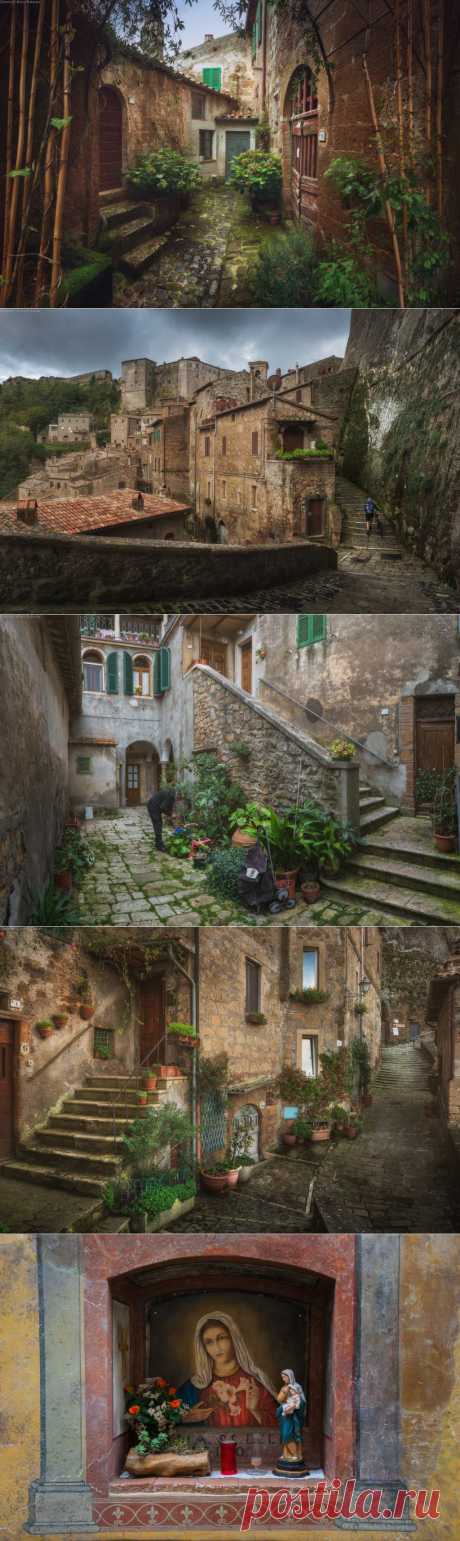 Манящее великолепие Сорано, Тоскана, Италия - Фотопанорама