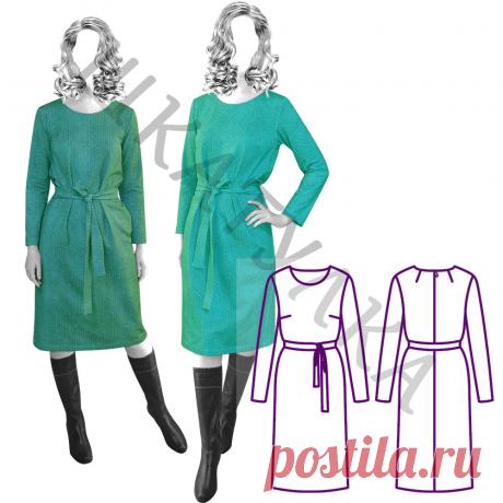 Выкройка простого платья WD101219 | Шкатулка