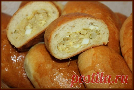Пирожки с капустой (дрожжевое пирожковое тесто с добавлением майонеза)