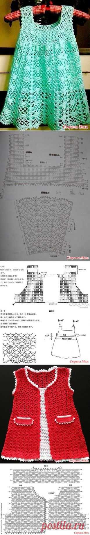 . Вяжем нашим принцессам (несколько моделей) - Все в ажуре... (вязание крючком) - Страна Мам