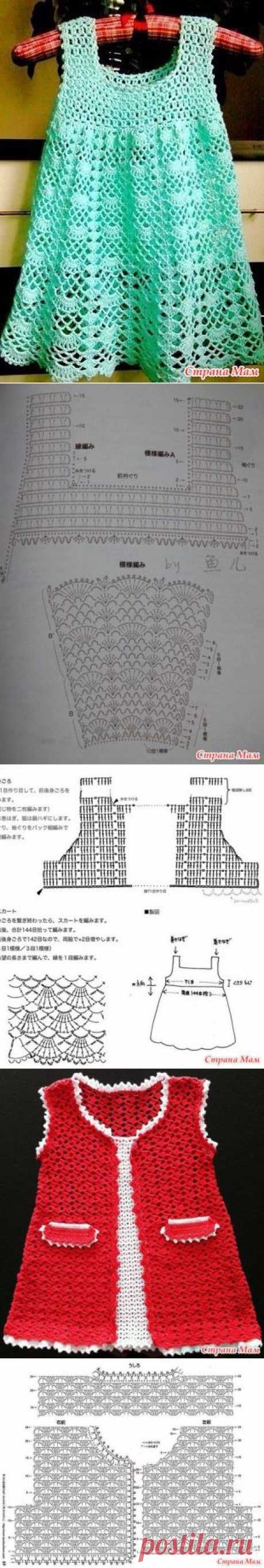 . Вяжем нашим принцессам (несколько моделей) - Все в ажуре... (вязание крючком) - Страна Мам