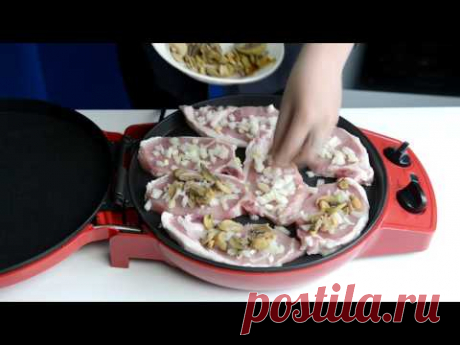 Мясо по-французски в мультипечи GFgril GFB-1500 PIZZA-GRILL