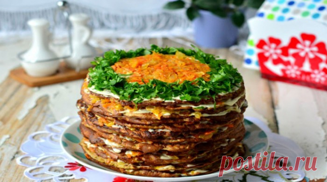 Печёночный торт из говяжьей печени, рецепты с фото пошагово Печёночный торт классический, с омлетом и помидорами, на молоке с яйцами, на сливочном масле, с морковью, луком. Это красиво и очень вкусно! Убедитесь сами!