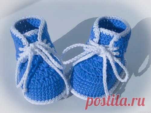 Пинетки-ботиночки для новорожденного » В сети – себя просвети! - Развлекательный портал!