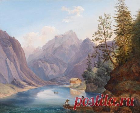 Художники Барбарини - часть 1: Отец Barbarini Franz (Wien, 1804-1873) и старший сын Barbarini Gustav (Wien, 1840-1909)... Пейзажное.