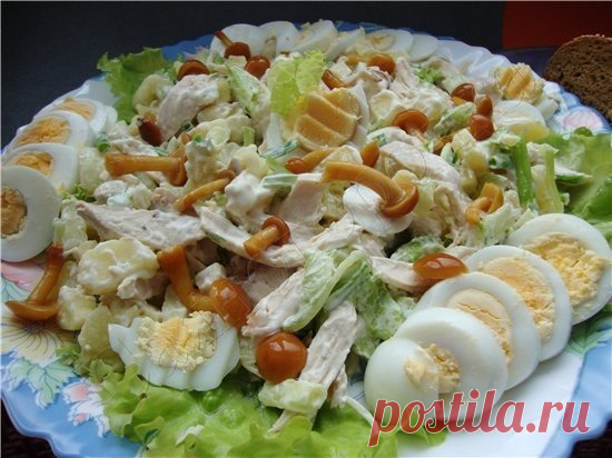 Салат «Сосновый бор» вкусненький салатик | Эксклюзивные шедевры кулинарии.