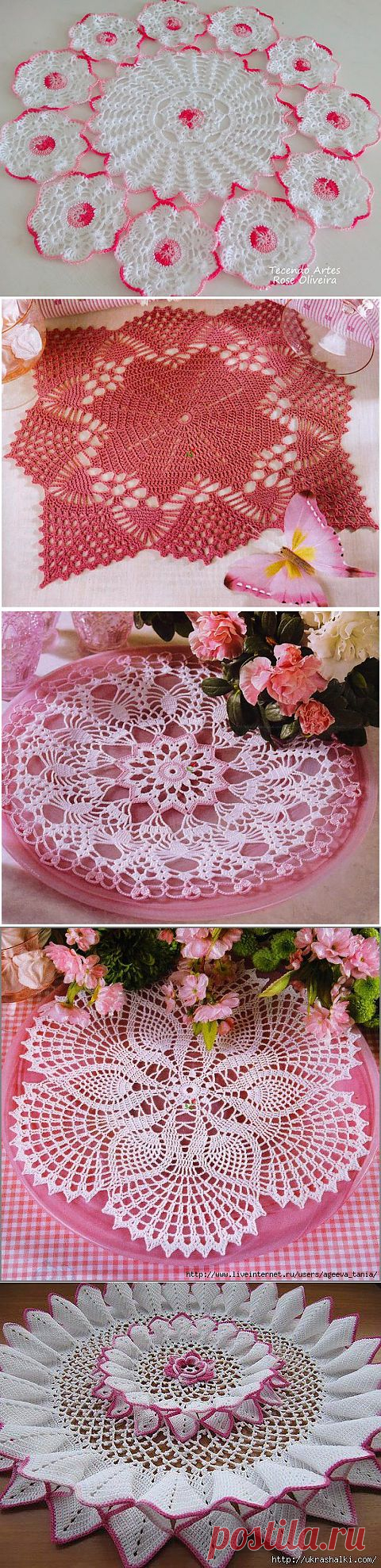 Вяжем салфетки для домашего уюта..