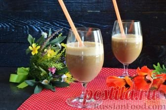 Рецепт: Холодный банановый латте на RussianFood.com