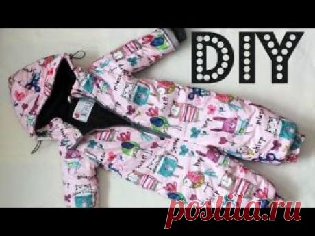 Как сшить зимний комбинезон своими руками + выкройка