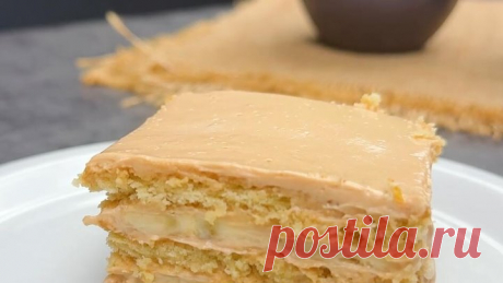 Тортик как в детстве из 4 ингредиентов