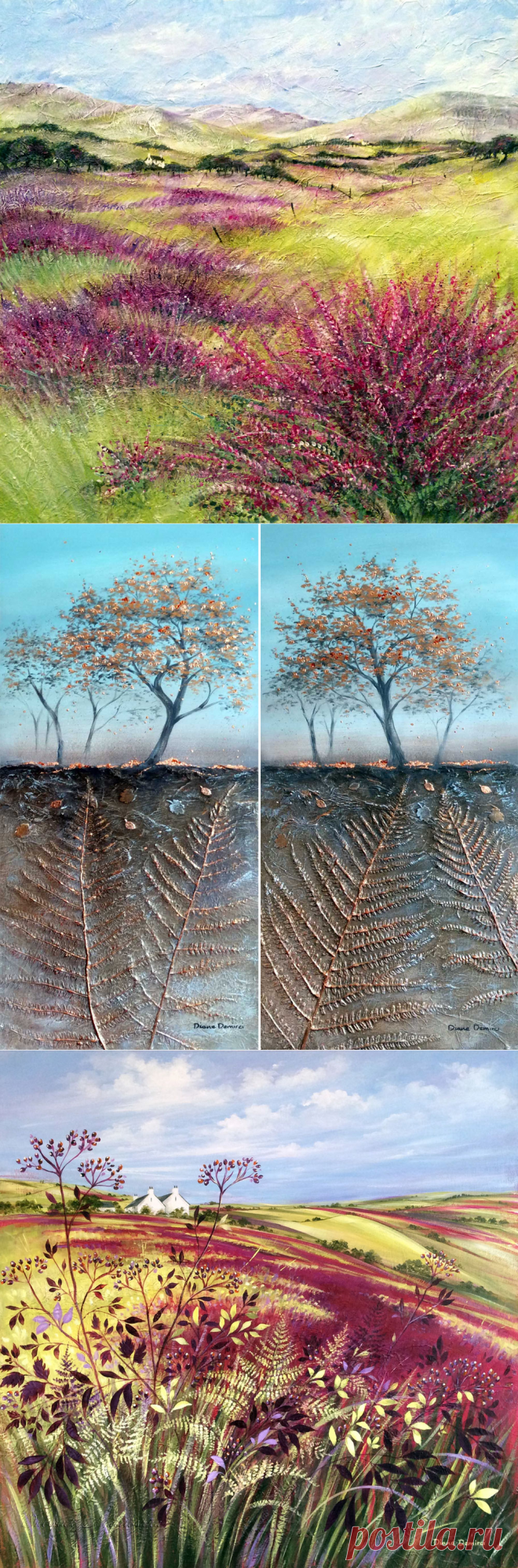 Постижение тишины... Художница Diane Demirci.