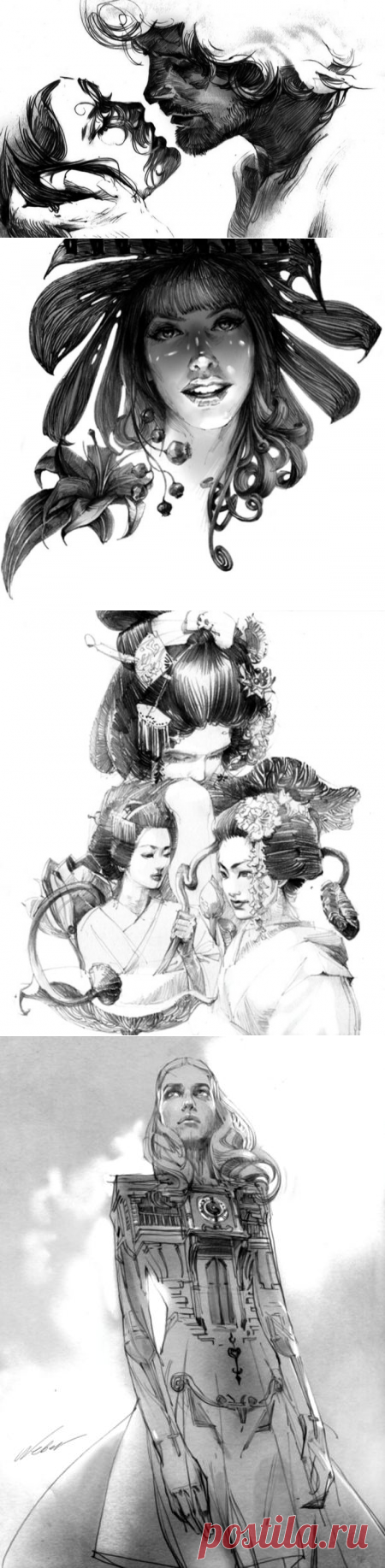 Художник Zhang Weber (Чжан Вебер). Графика и рисунки