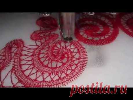 Stitching Freestanding Lace on Embroidery Machine