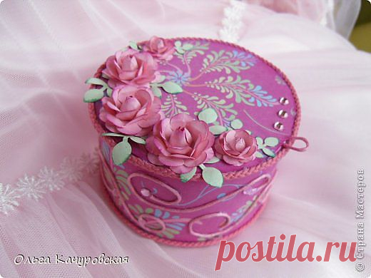 Шкатулочки из бобины от скотча | Страна Мастеров