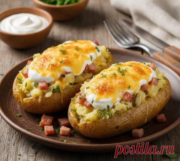 Картофель «Фаршированная Лодочка»