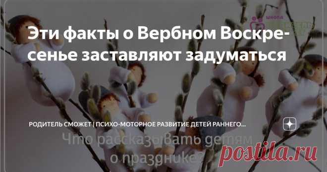 Эти факты о Вербном Воскресенье заставляют задуматься Статья автора «Родитель сможет | психо-моторное развитие детей раннего возраста» в Дзене ✍: Почему именно ВЕРБА является символом праздника, пришедшего к нам около 1000 - 600 лет назад из Палестины?