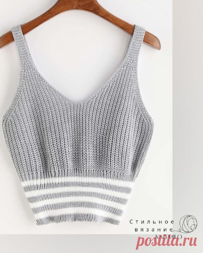 30 кроп-топов. Супер-идеи для стильного летнего вязания + ссылки на бесплатные мастер-классы. | Стильное вязание KNITMILO | Дзен