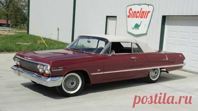 1963 Chevrolet Impala Кабриолет / F161 / Harrisburg 2015 / Аукционы Mecum 1963 Chevrolet Impala Кабриолет представлен как Серия F161 в Гаррисберге, штат Пенсильвания