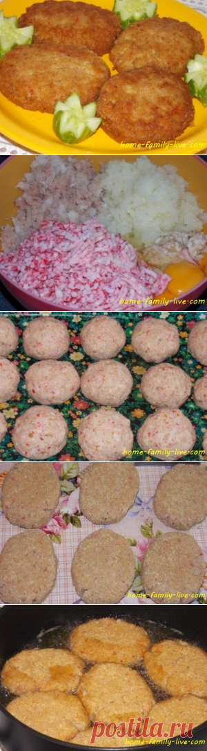 Рыбные котлеты - Кулинарные рецептыКулинарные рецепты