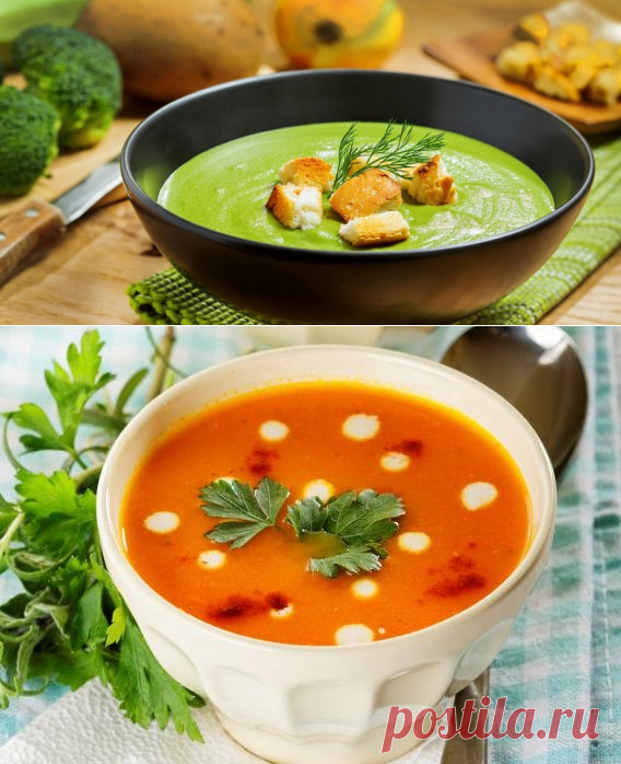 Для тех, кто любит кремовые супы! Топ-5 безумно вкусных и диетических супов-пюре