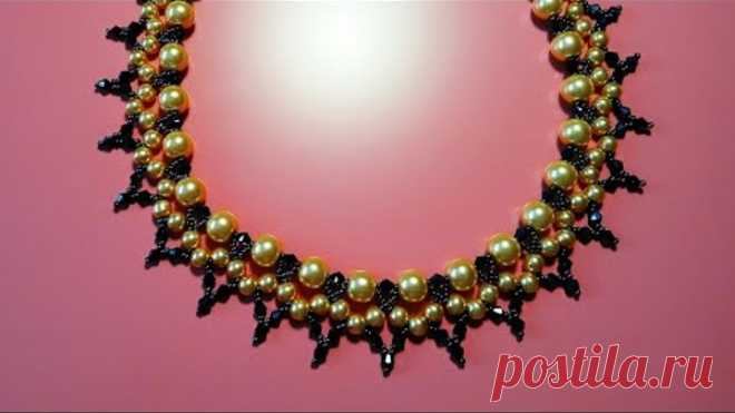 Вечернее колье из бусин и бисера.قلادات حبة. Bead necklaces