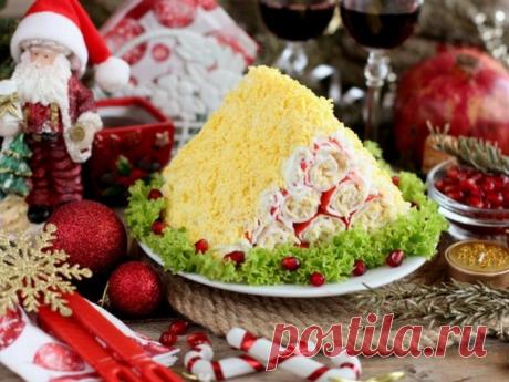 Салат «Монастырская изба» из крабовых палочек » Женский Мир