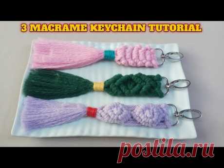 3 рисунка для брелка макраме