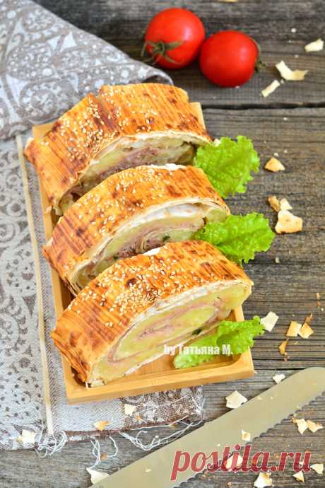 СЫТНЫЙ КАРТОФЕЛЬНЫЙ РУЛЕТ