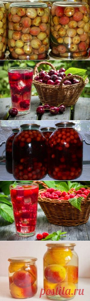 Рецепты компотов, приготовление компота на зиму, как варить компот