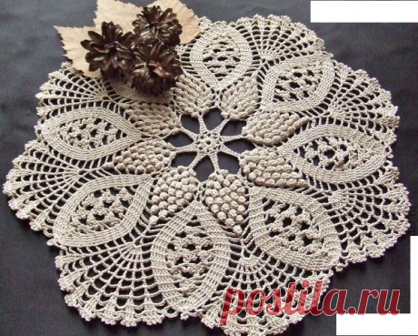Красивая салфетка крючком