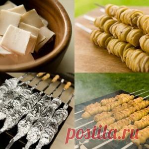 Шашлык из картофеля. Скоро открываем шашлычный сезон