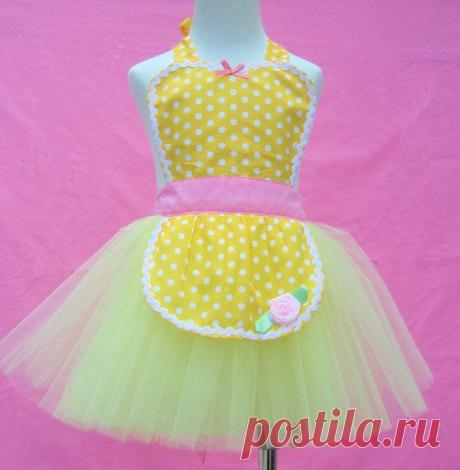 apron BELLE TUTU apron for girls fun for от loverdoversclothing