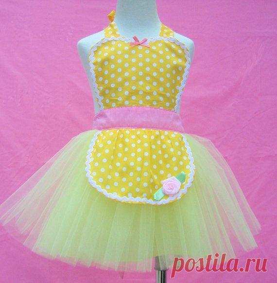 apron BELLE TUTU apron for girls fun for от loverdoversclothing