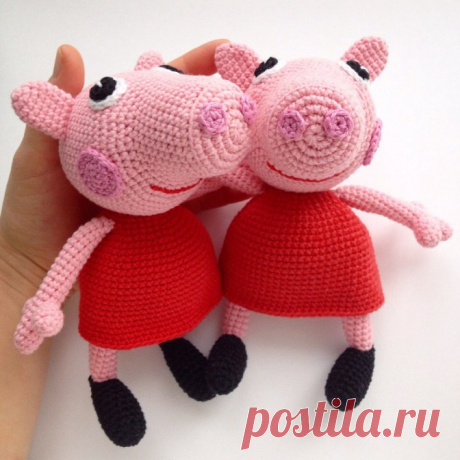 Вязаная игрушка Свинка Пеппа крючком: схема, описание