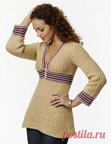 Ravelry: Простой шаблон Туника Ким Гузман